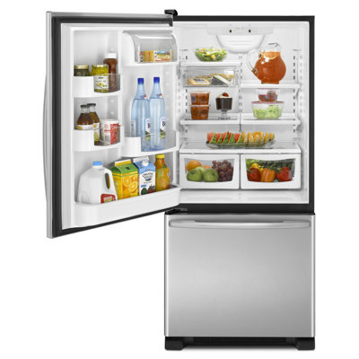 Maytag Spill-Catcher Shelves Bottom-Freezer Refrigerator