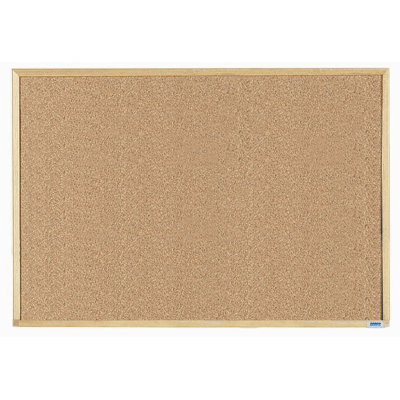 AARCO Economy Series Natural Pebble Grain Cork Bulletin Board