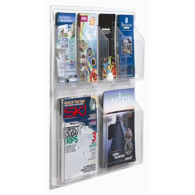 AARCO Clear-Vu Combination Pamphlet and Magazine Display