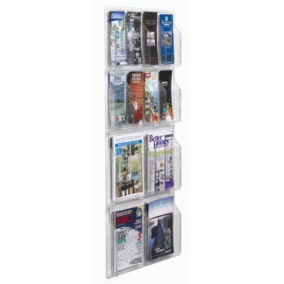 AARCO Clear-Vu Combination Pamphlet and Magazine Display