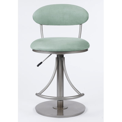 Hillsdale Furniture Venus Adjustable Swivel Bar Stool - Atmosphere Faux Suede