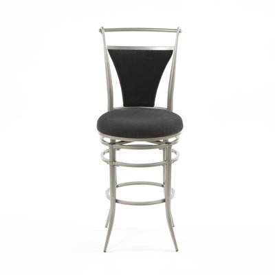 Hillsdale Furniture Cierra Black 26" Swivel Counter Stool