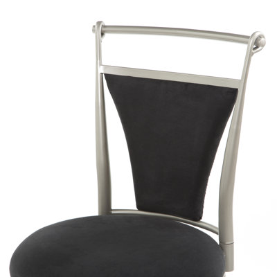 Hillsdale Furniture Cierra Black 26" Swivel Counter Stool