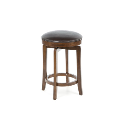 Hillsdale Furniture Brendan Backless Counter Stool in Brown Cherry