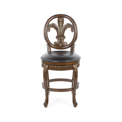 Hillsdale Furniture Fleur De Lis 25" Triple Leaf Swivel Counter Stool