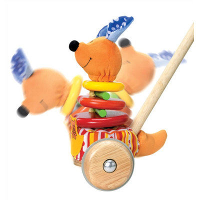 Wonderworld Rapping Kangaroo Sound Producing Push Toy