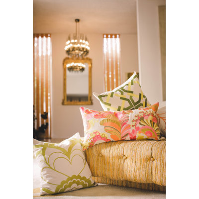 Trina Turk Residential Geometric Tile Linen Pillow