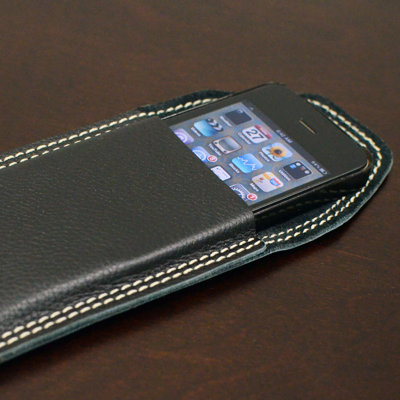 Falcon Gray Leather iPhone Case