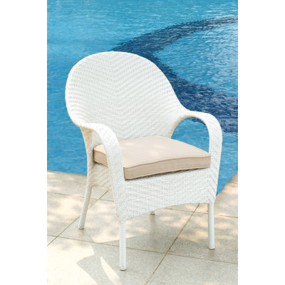 South Sea Rattan Bahia Bistro Wicker Dining Arm Chair