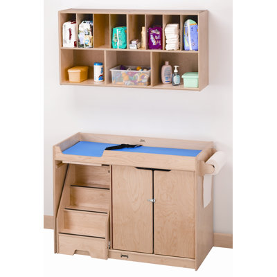Jonti-Craft Right Changing Table with Stairs Combo