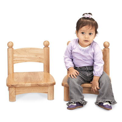Jonti-Craft Wooden Chair Pair -  5" seat height