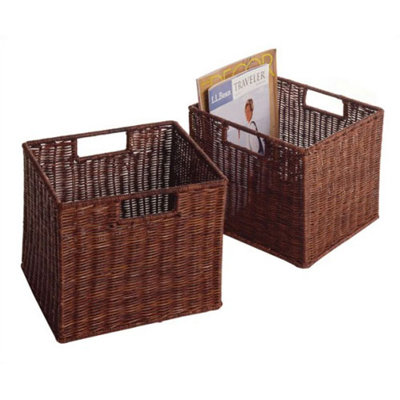Winsome Espresso Storage Shelf and Baskets