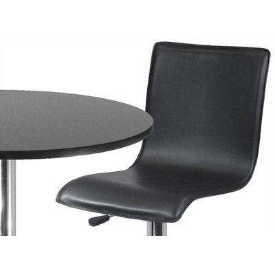 Winsome 28" Round Pub Table with L-Shape Airlift Bar Stools Set