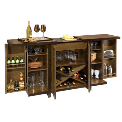 Home Styles Geo Delux Bar Cabinet with Stools