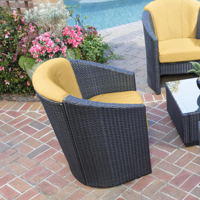 Home Styles Riviera Barrel Accent Deep Seating Chair