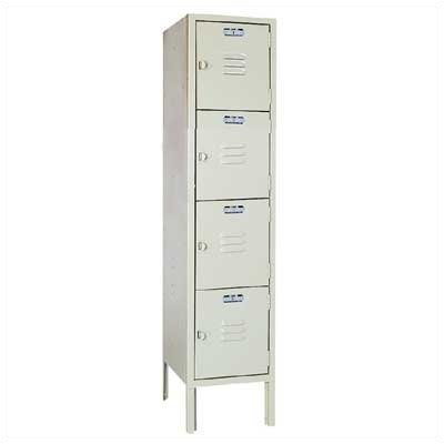 Lyon Workspace Products Four Tier Locker - 1 Section (Unassembled)