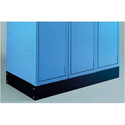 Lyon Workspace Products Quiet Door Locker - Single Tier - 3 Sections - No Legs or Louvers (Unassembled)