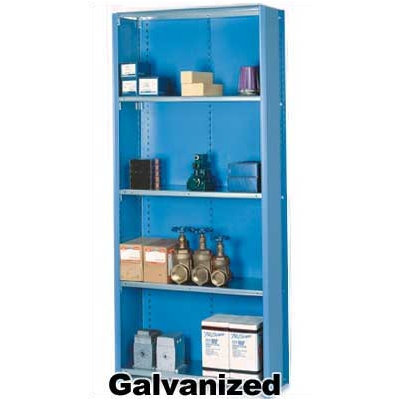 Lyon Workspace Products 8000 Series Closed Shelving with Open Back - 6 Shelves: 84" H x 36" W x 18" D