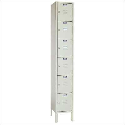 Lyon Workspace Products Six Tier Locker - 1 Section (Unassembled)