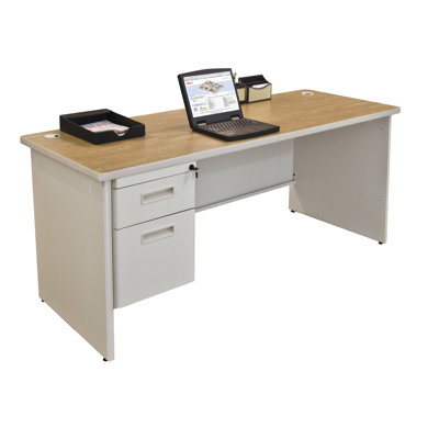 Marvel Office Furniture Pronto Single Pedestal with Modesty Panel Computer Desk