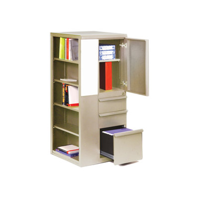 Marvel Office Furniture Ensemble Personal Left Storage Shelf Tower