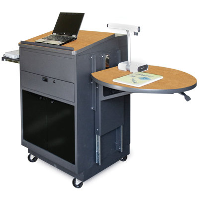 Marvel Office Furniture Zapf Office Support Media Center Cart with Acrylic Door