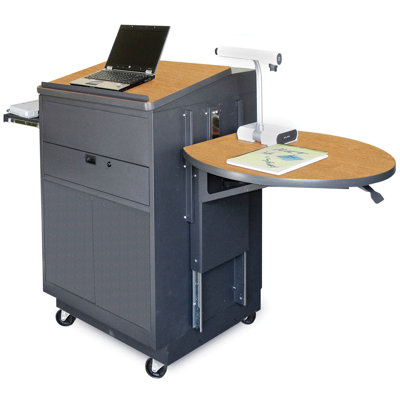 Marvel Office Furniture Zapf Office Support Media Center Cart with Steel Door