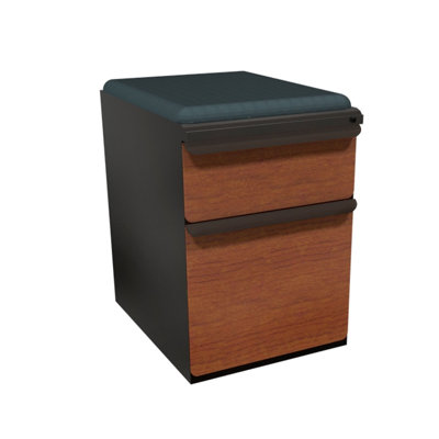 Marvel Office Furniture Zapf Mobile Pedestal File Cabinet with Seat