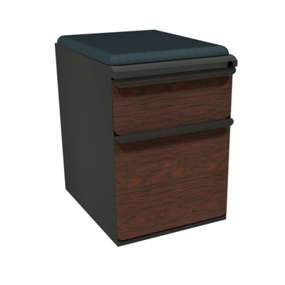 Marvel Office Furniture Zapf Mobile Pedestal File Cabinet with Seat