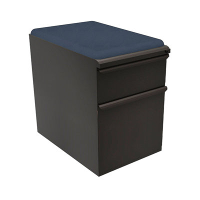 Marvel Office Furniture Zapf Mobile Pedestal File Cabinet with Seat