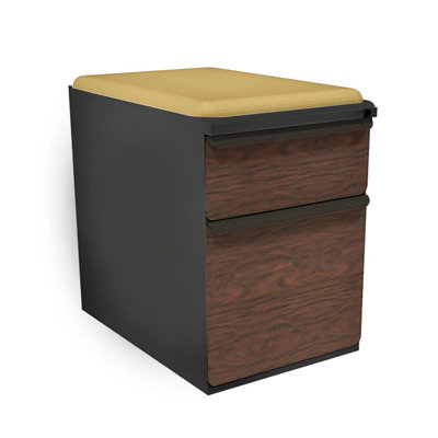 Marvel Office Furniture Zapf Mobile Pedestal File Cabinet with Seat