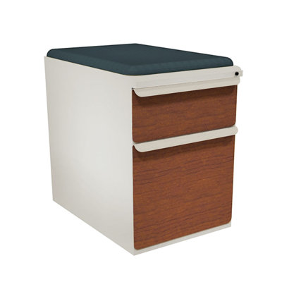 Marvel Office Furniture Zapf Mobile Pedestal File Cabinet with Seat
