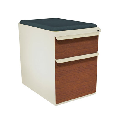 Marvel Office Furniture Zapf Mobile Pedestal File Cabinet with Seat