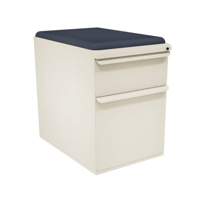 Marvel Office Furniture Zapf Mobile Pedestal File Cabinet with Seat