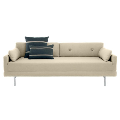 Blu Dot One Night Stand Convertible Sofa with Optional Accent Pillows