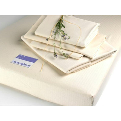 Natural Mat Crisp Organic 100% Cotton Percale Fitted Crib Sheets