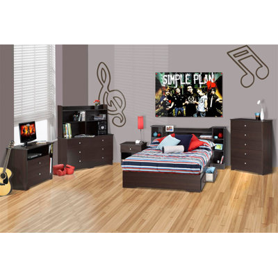 Nexera Pocono 5 Drawer Chest in Espresso Laminate