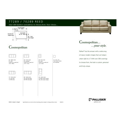 Palliser Furniture Reed Leather Living Room Collection