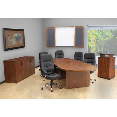 Regency Legacy Modular Cherry Laminate Conference Table with Center Grommets