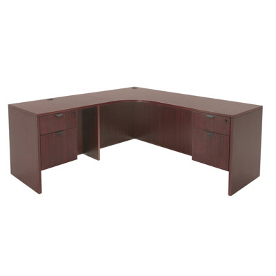 Regency Legacy 71" L Desk with Radious Corner - Left