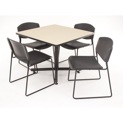 Regency Hospitality Four Zeng Chairs with Square Table