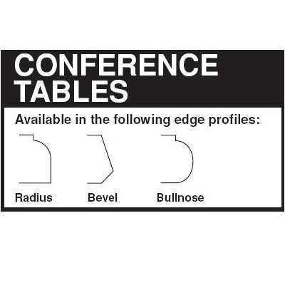 Lesro Contemporary Series 60" Curved End Gathering Table (Trestle Base)