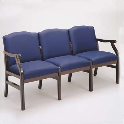 Lesro Madison Three Seats with Wood Legs