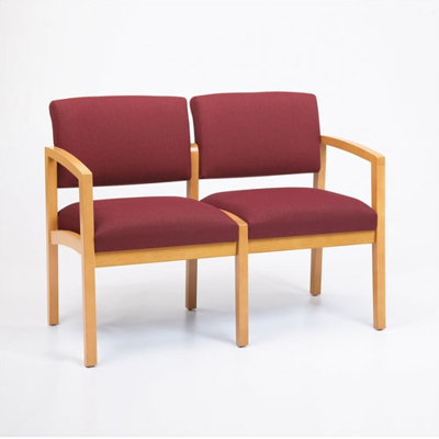 Lesro Lenox Two Seats with Wood Leg