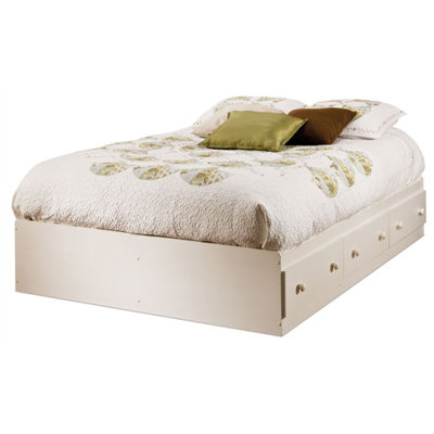 South Shore Summer Breeze White Wash Mates Bed Box