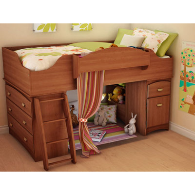 South Shore Imagine Storage Loft Bed and Ladder