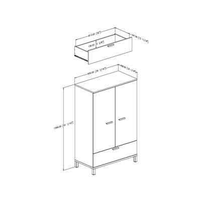 South Shore Flexible Door Chest