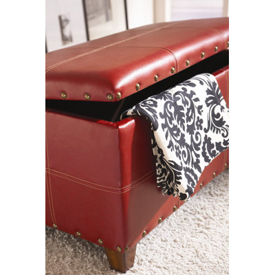 Hammary Hidden Treasures Trunk in Distressed Red