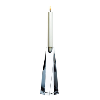 Orrefors Tornado 8.25" Crystal Candlesticks (Set of 2)