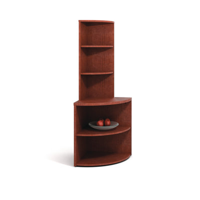 ABCO 29" H Two Shelf Corner Bookcase